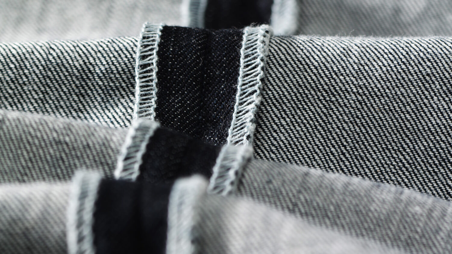 Close up of denim