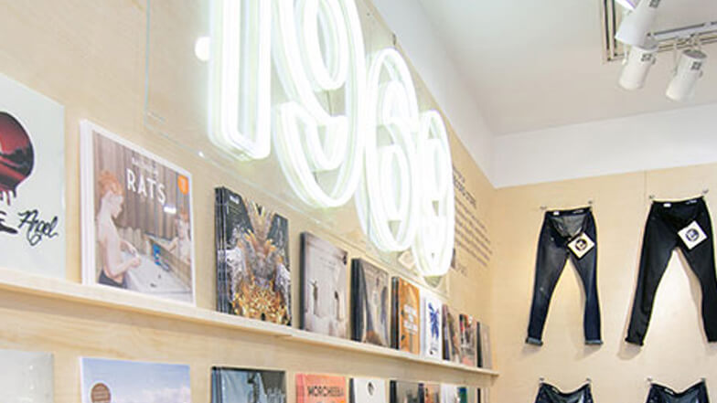 Inside a Gap Denim store